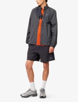 Patagonia Mens Forge Grey Nomader Branded-patch Cotton-blend Jacket Xl In Forge Grey
