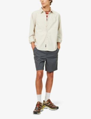 Patagonia Mens Forge Grey Nomader Volley Relaxed-fit Cotton-blend Shorts