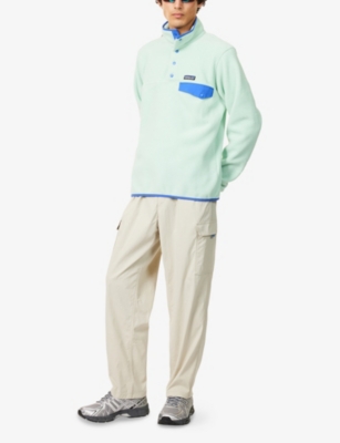 Patagonia Mens Snap-t Relaxed-fit Fleece Top Rinsed Green In Rinsed Green
