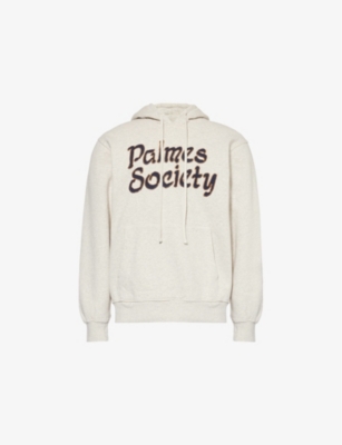Palmes Society Hoodie Oatmeal Melange In Oatmeal Melange