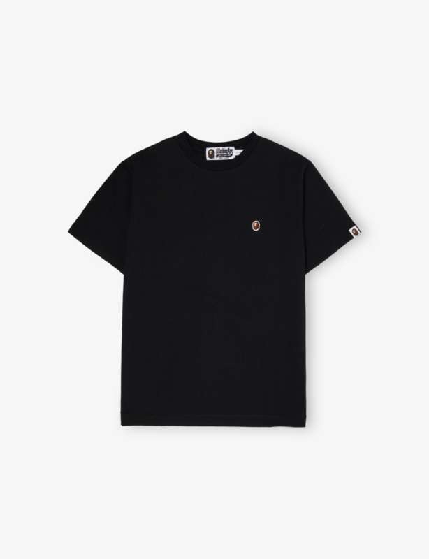 Ape Head One Point Embroidered Cotton T-Shirt 10-13 Years