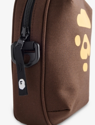 A BATHING APE: Mini Ape Head Woven Cross-Body Bag