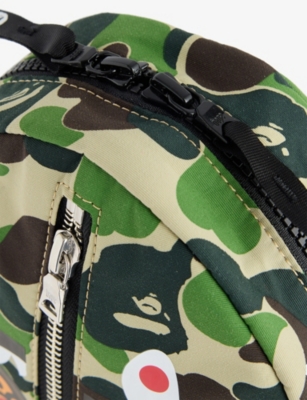 A BATHING APE: Kids' Camo Milo Woven Cross Body Bag