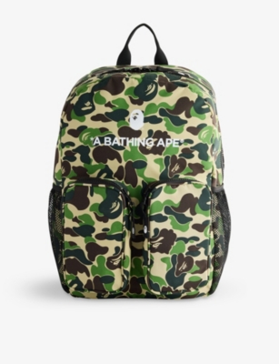 A Bathing Ape Kids' Camo Bape Woven Backpack