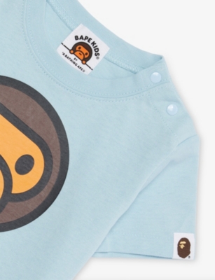 A BATHING APE SAX BABY MILO GRAPHIC-PRINT COTTON-JERSEY T-SHIR 