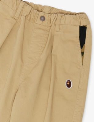 A BATHING APE: 1st Camo Chino Logo-Patch Cotton Trousers 5-9 Years
