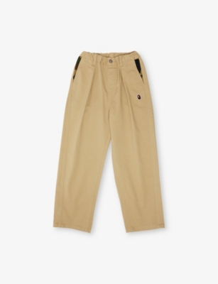 A BATHING APE: 1st Camo Chino Logo-Patch Cotton Trousers 5-9 Years