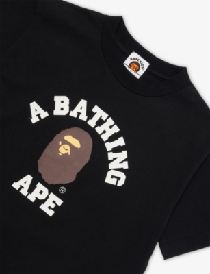 A BATHING APE: Ape-Head Short-Sleeves Cotton-Jersey T-Shirt 2-9 Years