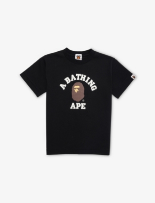 A BATHING APE: Ape-Head Short-Sleeves Cotton-Jersey T-Shirt 2-9 Years