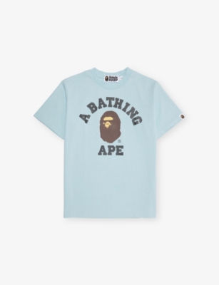 A BATHING APE: College Brand-Print Cotton-Jersey T-Shirt 10-13 Years
