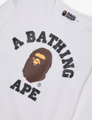 A BATHING APE: College Crew-Neck cotton-jersey T-Shirt 10-13 Years