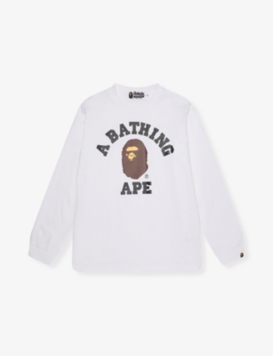 A BATHING APE: College Crew-Neck cotton-jersey T-Shirt 10-13 Years