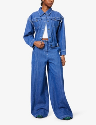 HONOR THE GIFT: Tailored Fringed Denim Jacket