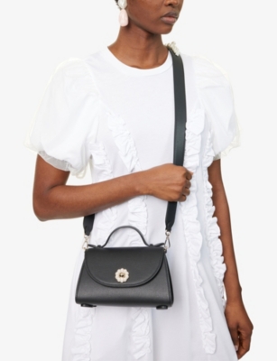 SIMONE ROCHA: Pochette Valentine Leather Crossbody Bag