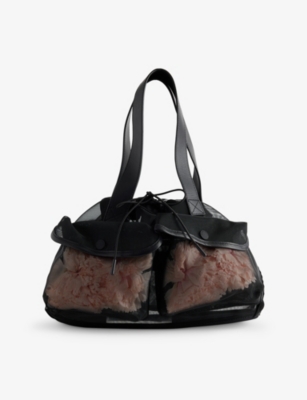 SIMONE ROCHA: Sheer Stuffed Mini Woven Top-Handle Bag