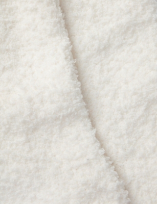 The White Company S Ivory Snuggle Fluffy Stretch-woven Socks In White