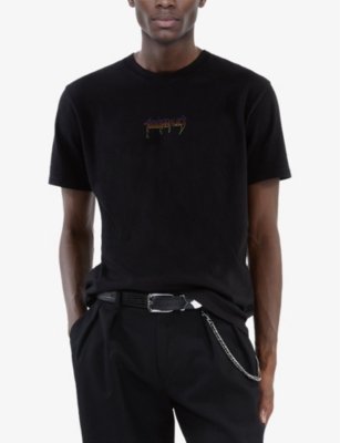 THE KOOPLES: Crewneck Brand-Print Cotton-Jersey T-Shirt