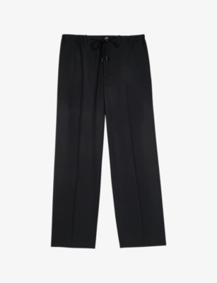 The Kooples Cotton Black Trousers In Black