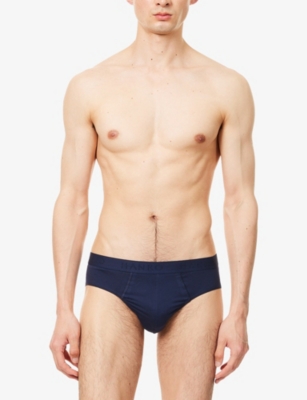 HANRO: Cotton Essentials Logo-Waistband Pack of Two Stretch-Cotton Briefs