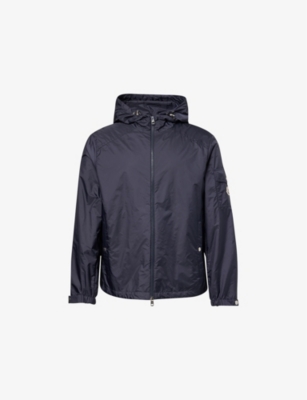 MONCLER MENS NAVY ETIACHE HOODED RELAXED-FIT SHELL JACKET