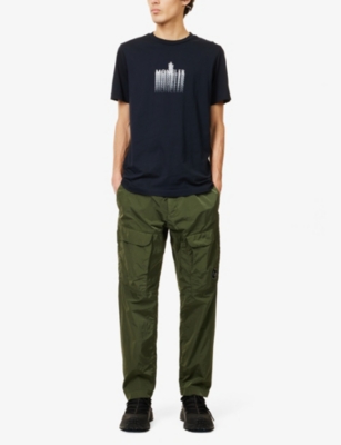 MONCLER: Regular-fit script-logo cotton-jersey T-shirt