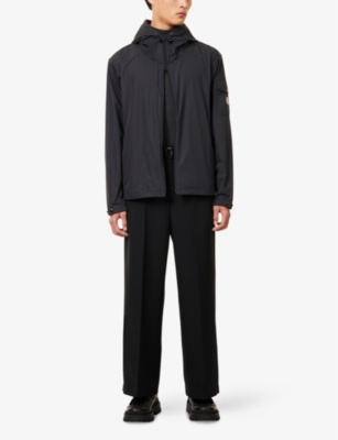 MONCLER: Sassiere embroidered-hood shell jacket