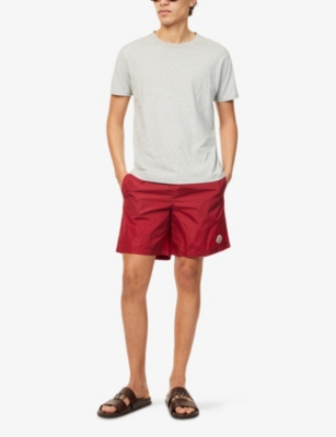 MONCLER: Logo-Patch Swim Shorts