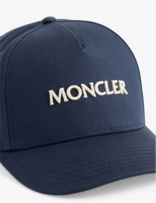 MONCLER: Logo-Embroidered Cotton Baseball Cap