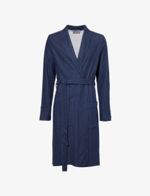 HANRO: Patch-Pocket Long-Sleeve Knitted Robe