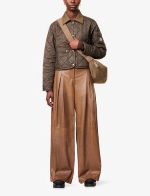 MONCLER: Chitre Cropped Quilted Shell Jacket