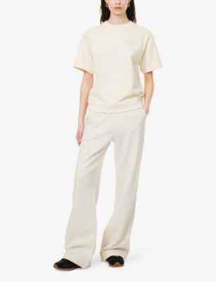 MONCLER GRENOBLE: Brand-Badge Wide-Leg Cotton-Jersey Jogging Bottoms