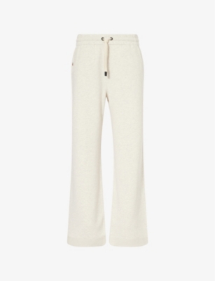 MONCLER GRENOBLE: Brand-Badge Wide-Leg Cotton-Jersey Jogging Bottoms