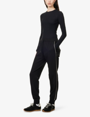 MONCLER GRENOBLE: Brand-Badge Tapered-Leg Cotton-Jersey Jogging Bottoms