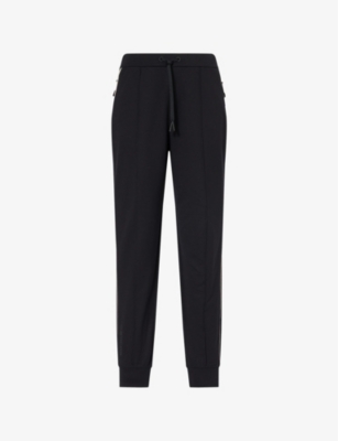MONCLER GRENOBLE: Brand-Badge Tapered-Leg Cotton-Jersey Jogging Bottoms