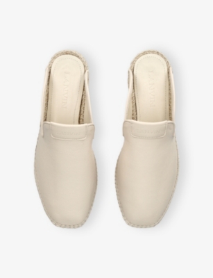 LANVIN: Domra Leather Espadrille Mules