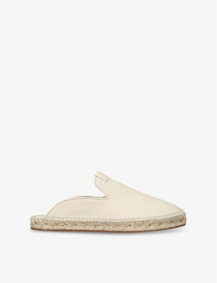 LANVIN: Domra Leather Espadrille Mules