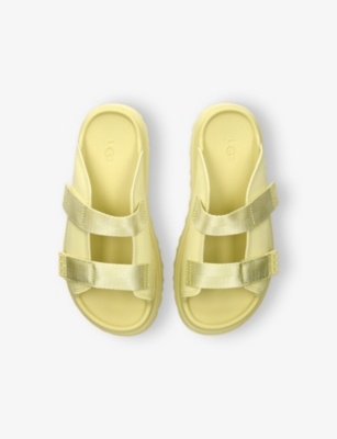 Ugg Yellow Kids' Golden Glow Woven Slides Eur 38 / 5 Uk