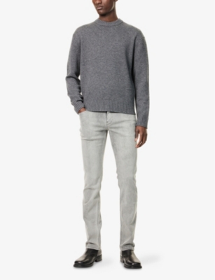 PAIGE: Normandie Straight-Leg Stretch-Denim Blend Jeans
