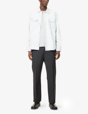 PAIGE: Martin Two-Buttoned-Pockets Cotton and Linen-Blend Shirt