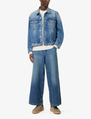 CITIZENS OF HUMANITY: Bamford Buttoned-and-Welt-Pockets Relaxed-Fit Denim Jacket