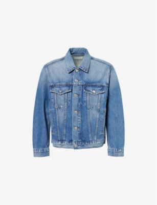 CITIZENS OF HUMANITY: Bamford Buttoned-and-Welt-Pockets Relaxed-Fit Denim Jacket