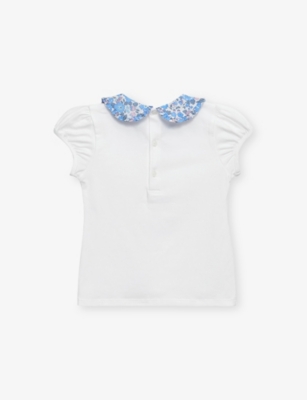 TROTTERS: Betsy Pie-Crust Short-Sleeve Stretch-Cotton Top 2-11 Years