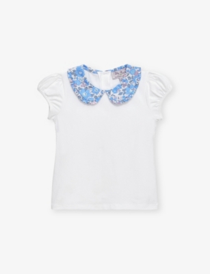TROTTERS: Betsy Pie-Crust Short-Sleeve Stretch-Cotton Top 2-11 Years