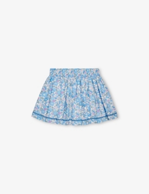 TROTTERS: Betsy Floral-Print Cotton-Print Mini Skirt 2-11 Years