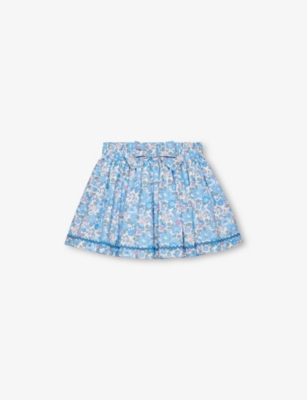 TROTTERS: Betsy Floral-Print Cotton-Print Mini Skirt 2-11 Years