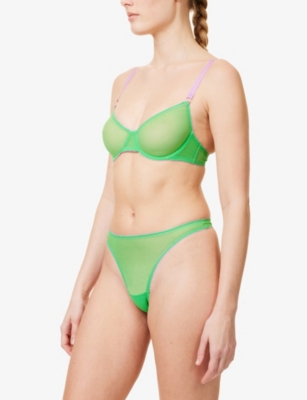 DORA LARSEN: Dolly Clean Underwire Stretch-Tulle Bra