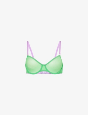 DORA LARSEN: Dolly Clean Underwire Stretch-Tulle Bra