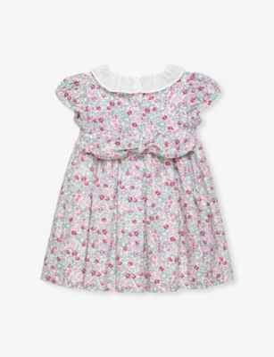 TROTTERS: Catherine Floral-Print Cotton Dress 3-24 Months