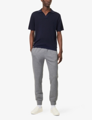 DOLCE & GABBANA: Logo-Plaque Tapered-Leg Cotton-Jersey Jogging Bottoms