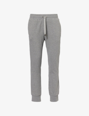 DOLCE & GABBANA: Logo-Plaque Tapered-Leg Cotton-Jersey Jogging Bottoms